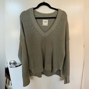 Green sweater (L) - Abercrombie and Fitch
